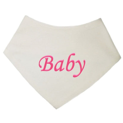 PERSONALISED BABY BIB TODDLER ANY NAME BOY GIRL GIFT BABY SHOW BANDANA 