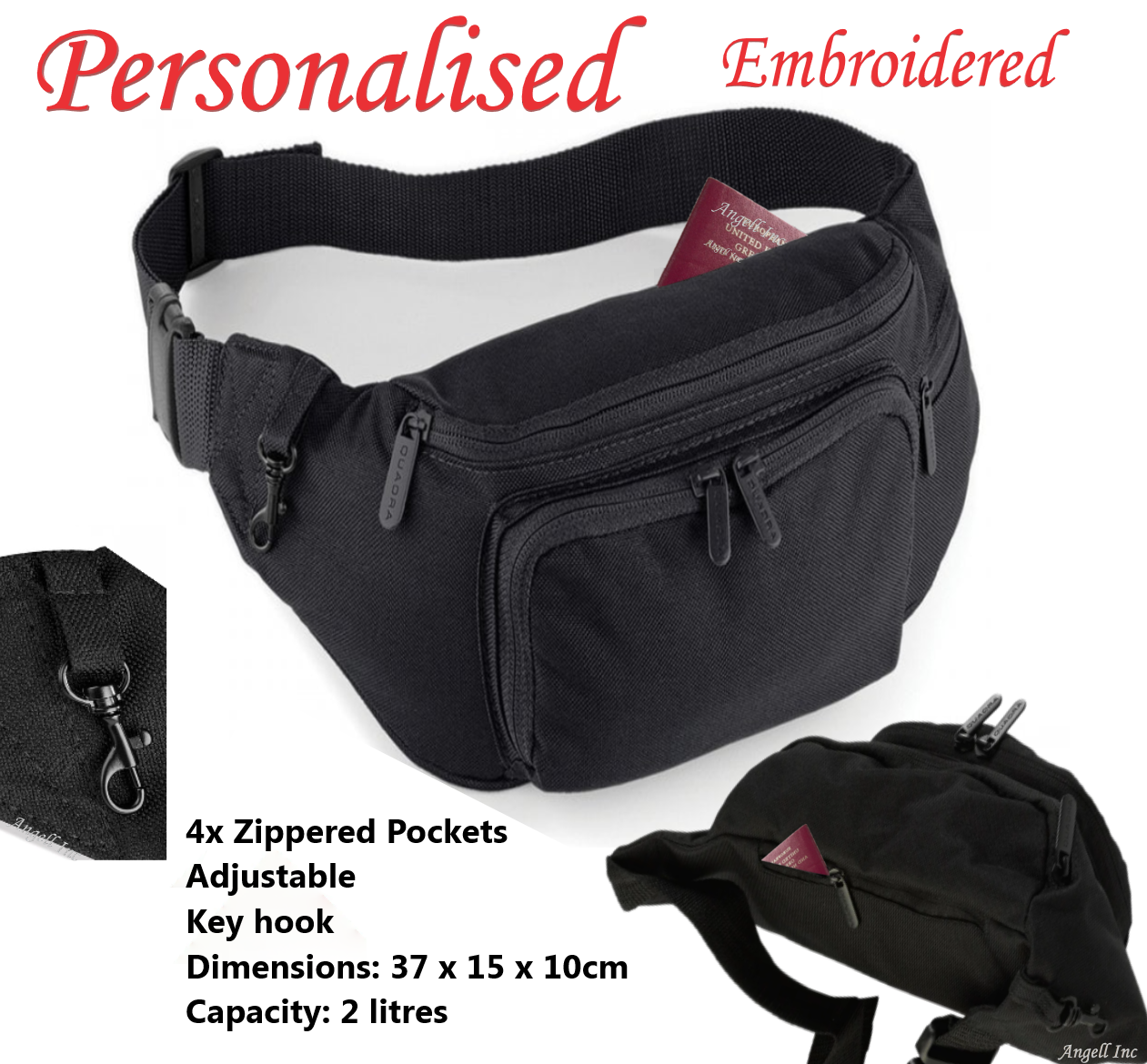 Personalised Name Horse Riding Bum Bag Polo Mum Girls Fanny Pack Travel Her Him