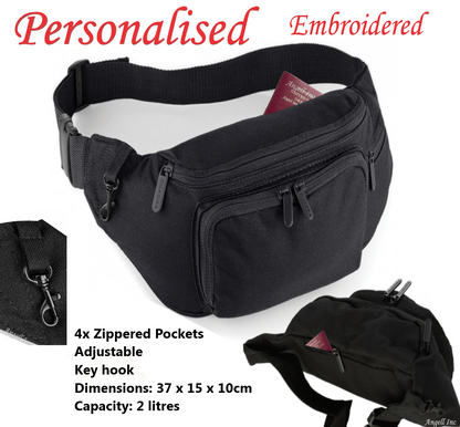 Personalised Name Horse Riding Bum Bag Polo Mum Girls Fanny Pack Travel Her Him