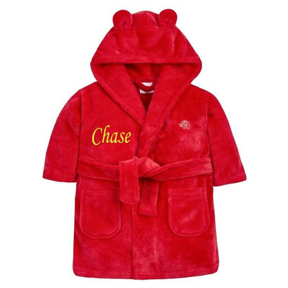 Personalised Baby Robe Bath Embroidered Dressing Gown Boy Girl Gift Crown Soft