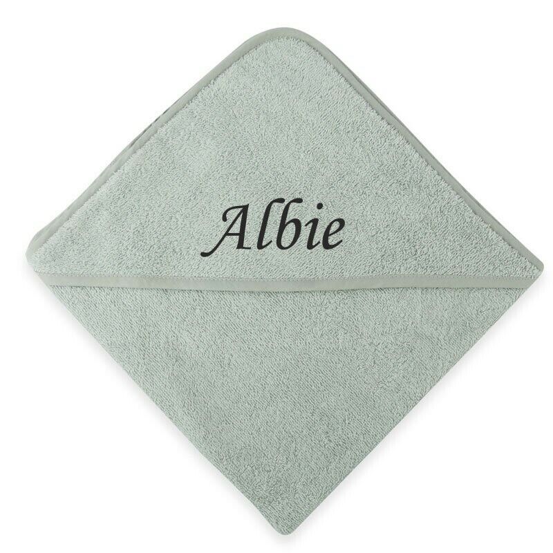 PERSONALISED BABY CHILDRENS HOODED TOWEL ROBE New Born  -18 Months Old BOY GIRL