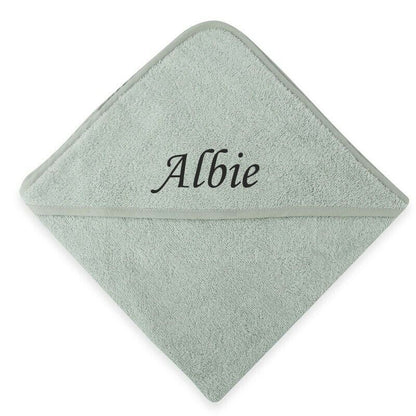 PERSONALISED BABY CHILDRENS HOODED TOWEL ROBE New Born  -18 Months Old BOY GIRL