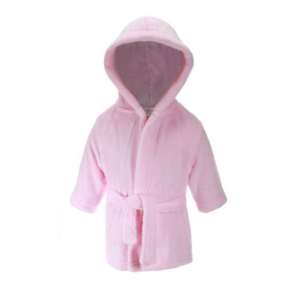 Personalised Baby Robe 6-12m Bath Embroidered Dressing Gown Boy Girl Gift Super Soft