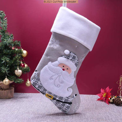 PERSONALISED CHRISTMAS STOCKING Deluxe Luxury Stockings XMAS GIFT Embroidered UK