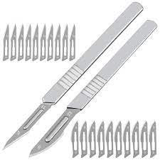 11pc Set includes Scalpel and pack of 10x Scalpel Blades 10# or 11# Stainless Steel Engraving Wood Carving Tool Blades Sharp scalpel Crafts